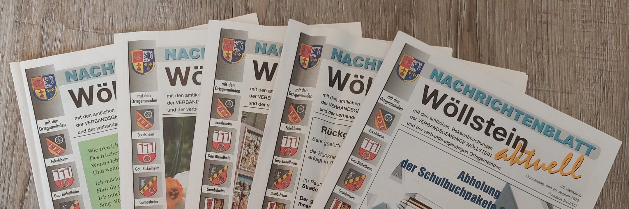 Nachrichtenblatt Verbandsgemeinde Wöllstein