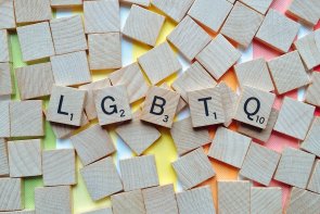 Buchstaben LGBTQ Scrabble