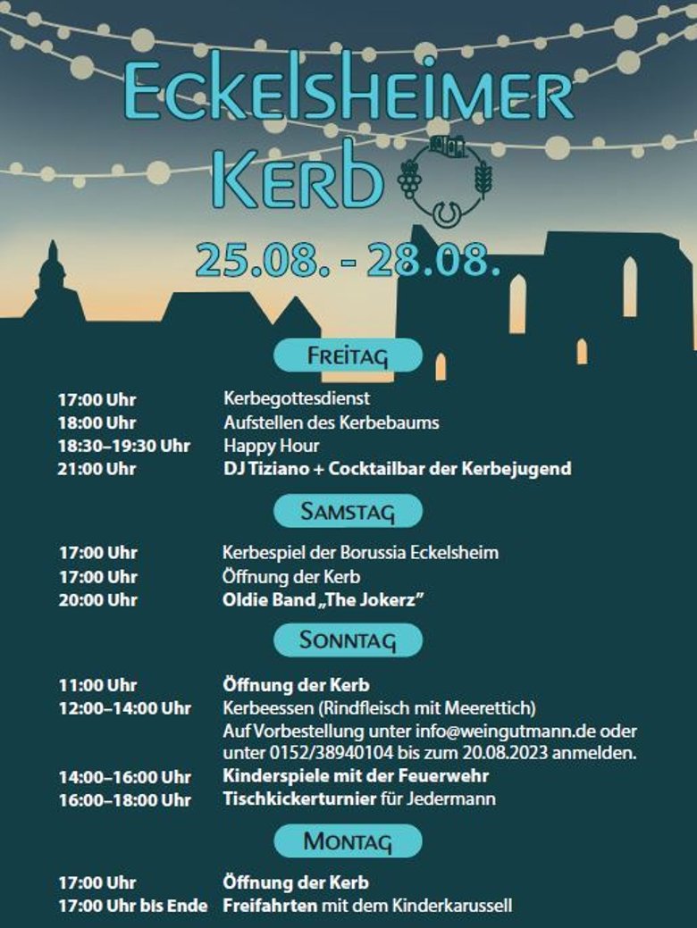 Programm zur Kerb