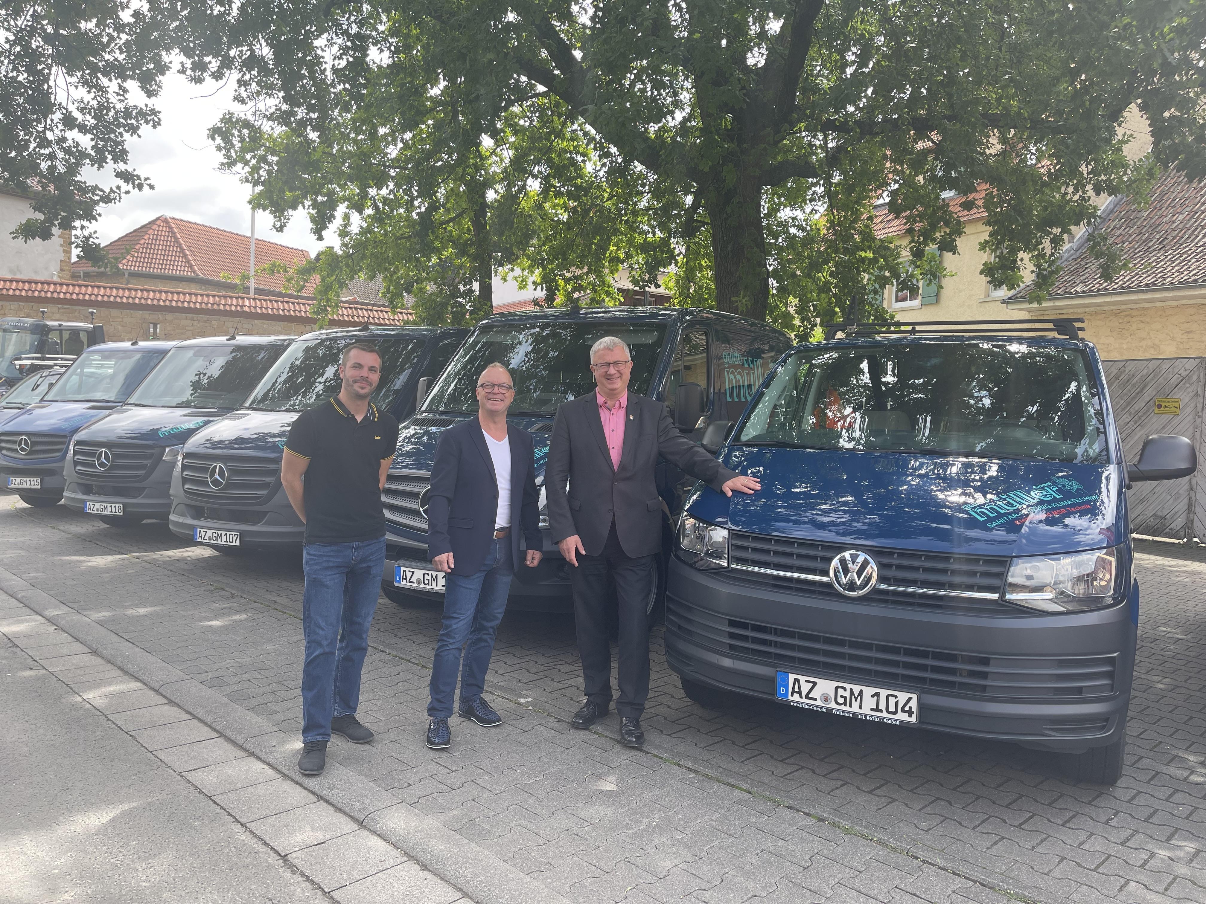 Geschäftsführung FA Müller und Bürgermeister Rocker