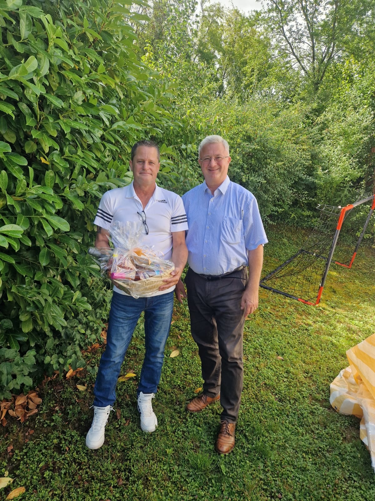 Marcus Hoffmann und Bürgermeister Gerd Rocker