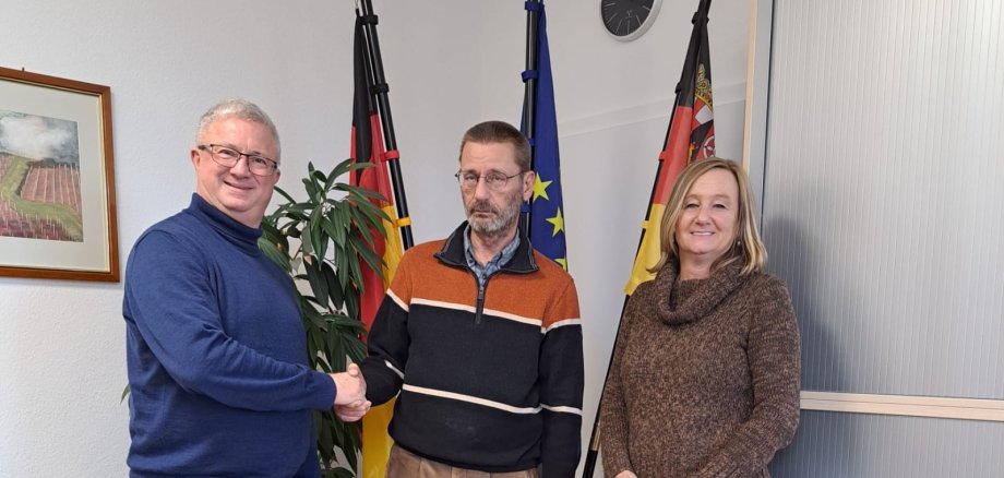 Bürgermeister Gerd Rocker, Hans-Georg Becker und Tina Werner