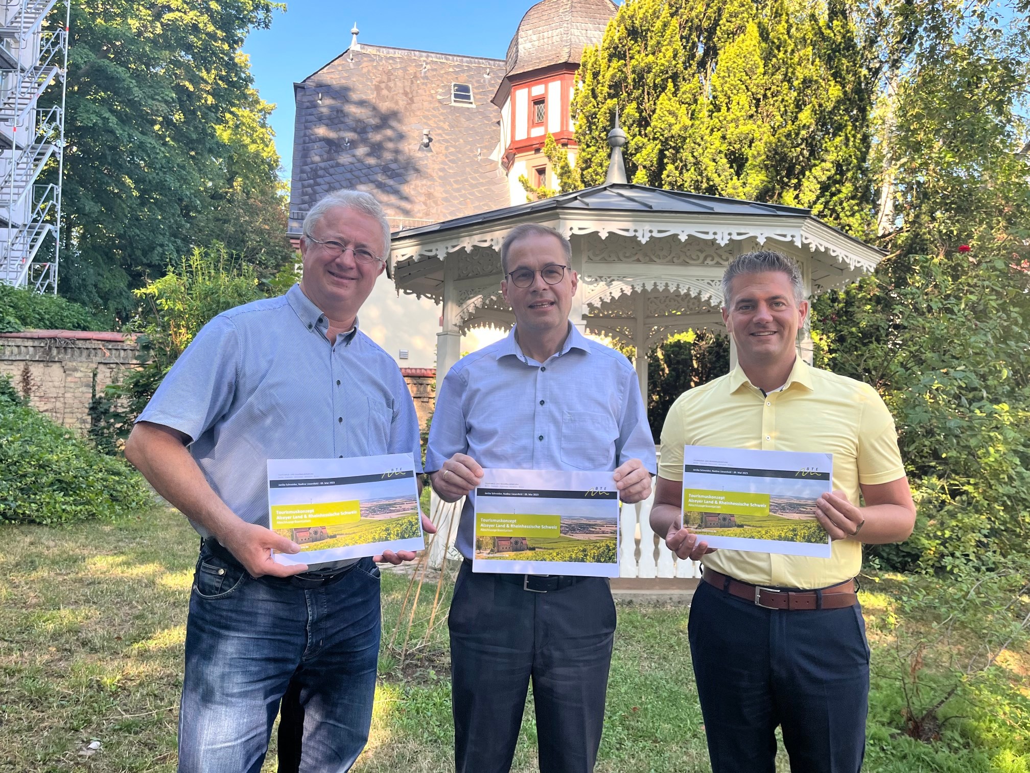 v.L. Bürgermeister Rocker, Bürgermeister Unger, Bürgermeister Jung