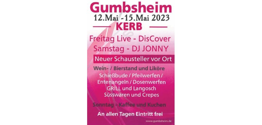 Flyer Gumbsheimer Kerb