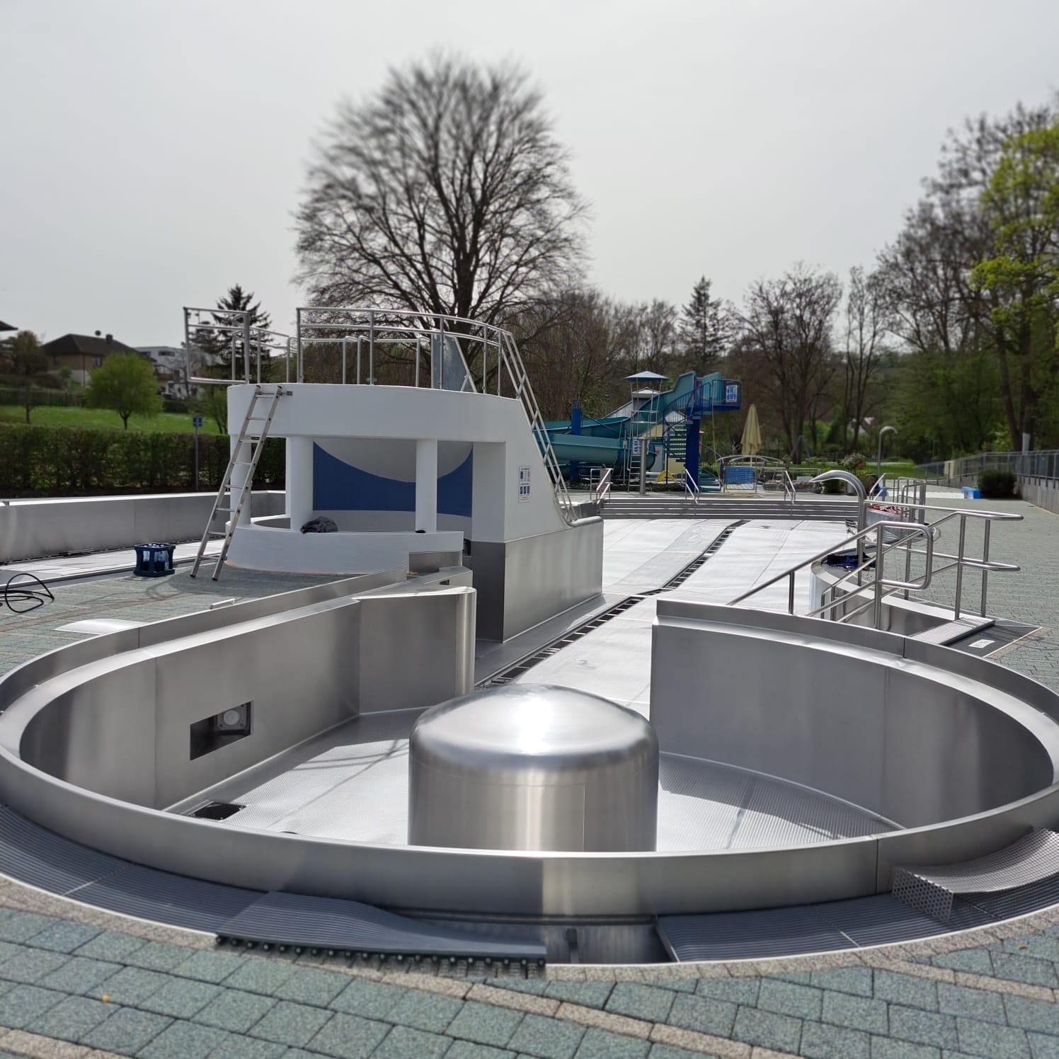 Schwimmbad in der Vorbereitung