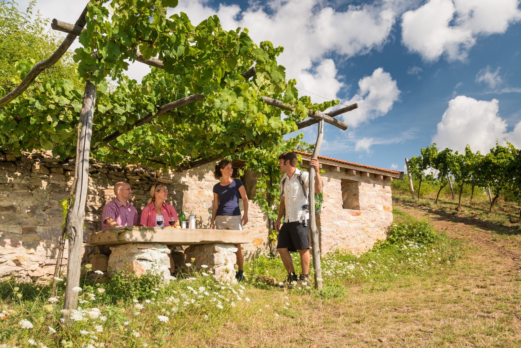 Rastplatz an der Hiwweltour Heideblick