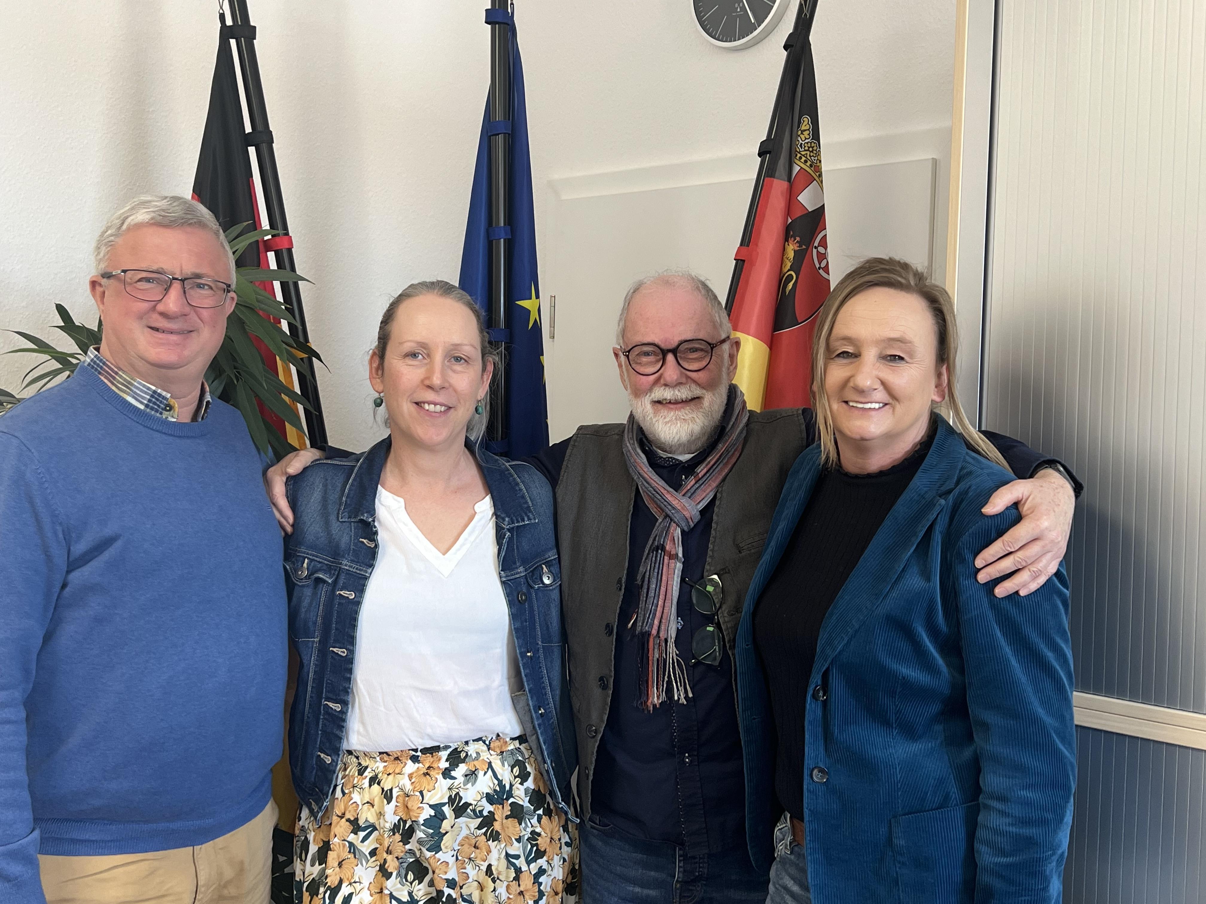 Bürgermeister G. Rocker, O. Matheis-Grieder, S. Spengler, T. Werner