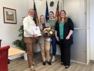 Gratulation zum Dienstjubiläum von Silvia Groß