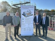 Baustart des Fauturms auf der Kläranlage Gau-Bickelheim