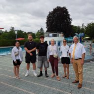 Team der Ferienspiele mit Bürgermeister Rocker Team der Ferienspiele mit Bürgermeister Rocker