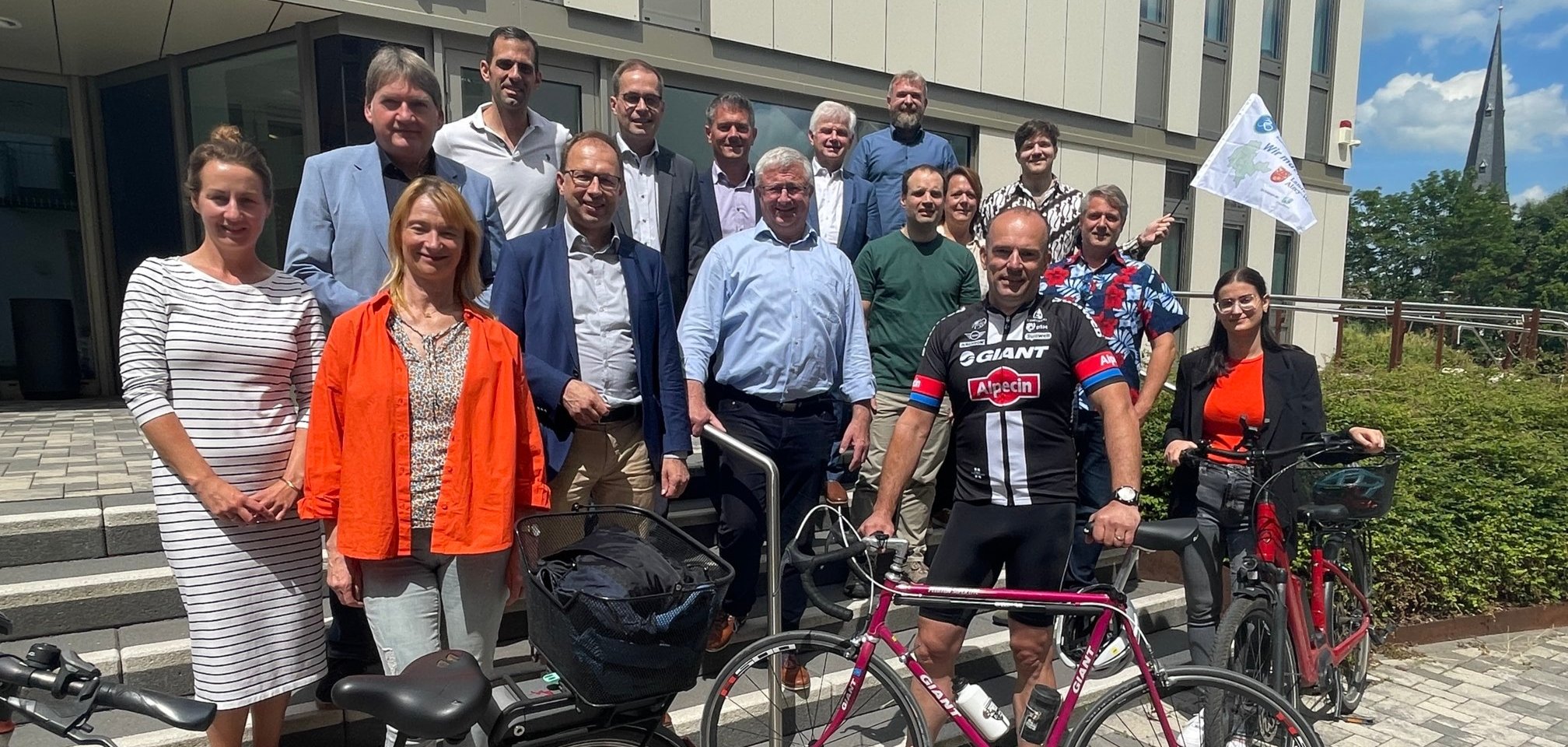 Die Klimaschutzmanager und Bürgermeister bei der Auftaktveranstaltung