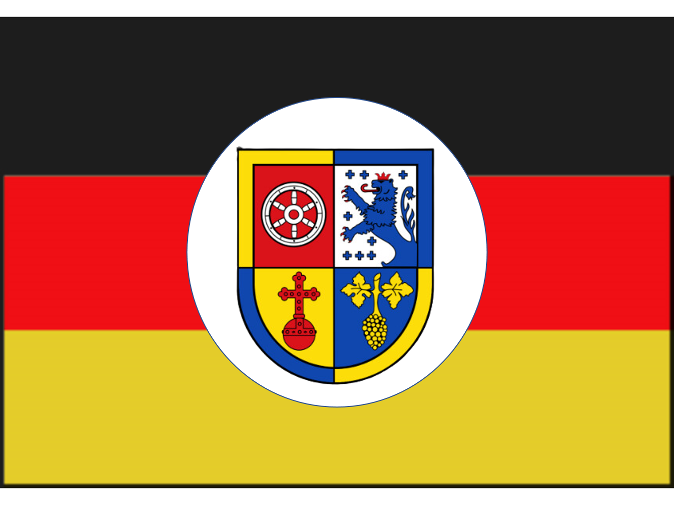 Deutschlandfahne und VG Logo