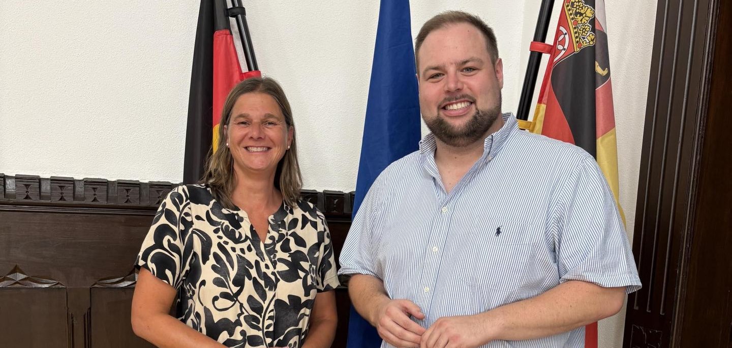 Bürgermeisterin Silvestri und Bürgermeister Brüchert